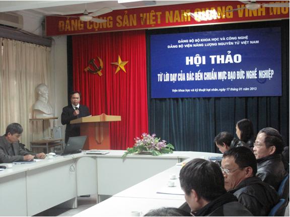 Một số kết quả nổi bật thu được trong cuộc vận động tiếp tục học tập và làm theo tấm gương đạo đức Hồ Chí Minh tại đảng bộ Viện KH&KTHN